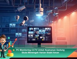 PC Monitoring CCTV Untuk Keamanan Gedung Skala Menengah Harian Stabil Aman